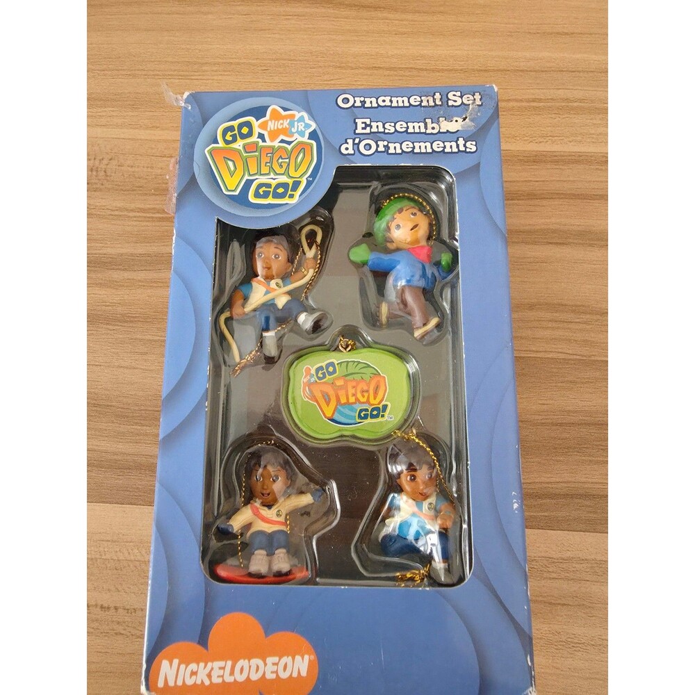 Go Diego go christmas ornament set